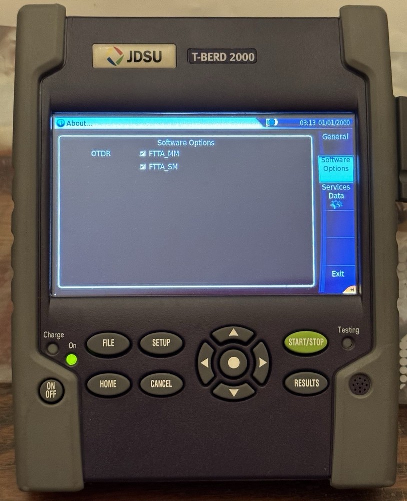 JDSU VIAVI T-BERD 2000, PM, VFL, Software Options (FTTA_SM, FTTA_MM)