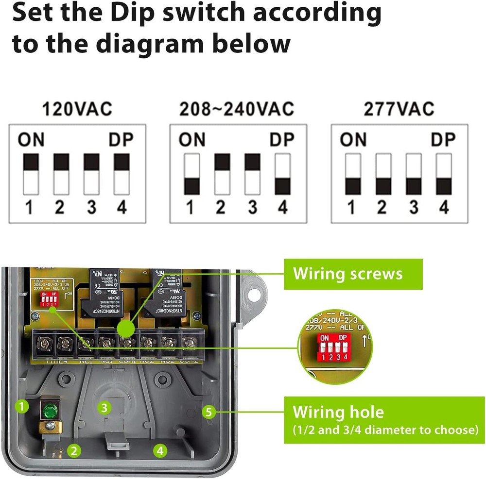 BN-LINK Pool Pump Timer Outdoor Timer Box, Heavy Duty 24Hr Programmable For Pool