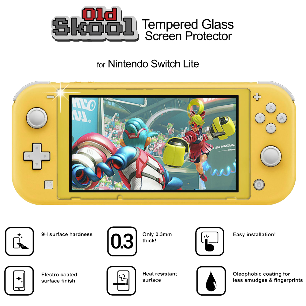 TEMPERED GLASS SCREEN PROTECTOR 2-PACK FOR NINTENDO SWITCH LITE