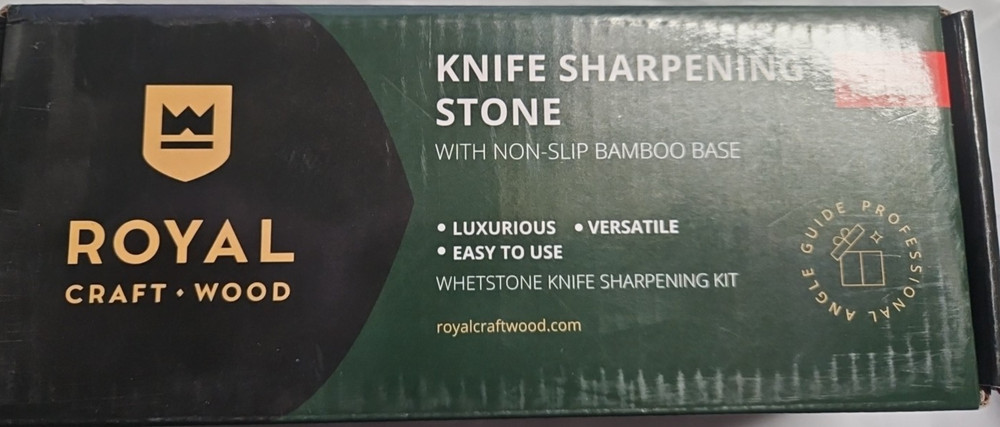 Whetstone Knife Sharpening Kit, White/Green