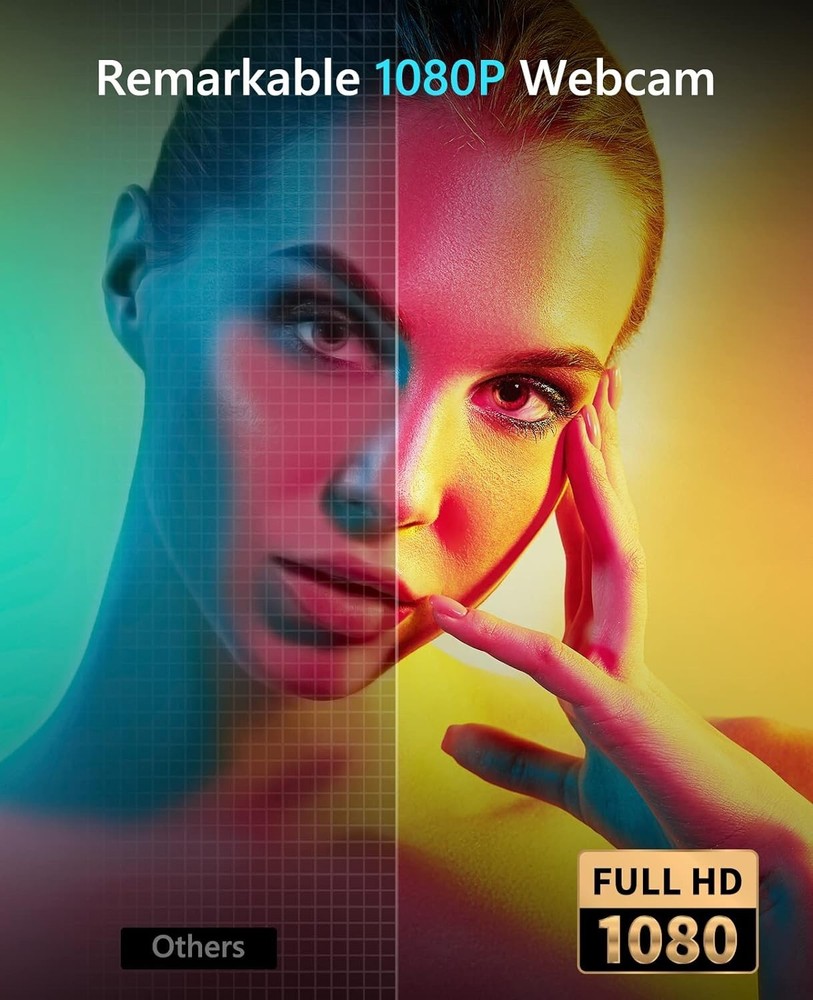 Full HD 1080P Streaming Webcam with Microphone