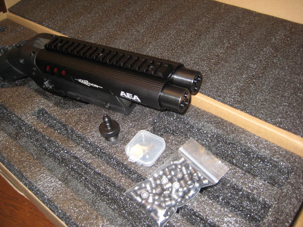 Custom AEA Harpoon with 25 caliber Beehive barrels