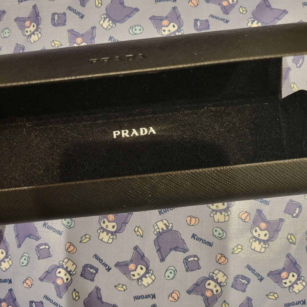 Prada - Authentic Black Glasses Gift Box, Clamshell Case, and Authenticity Card