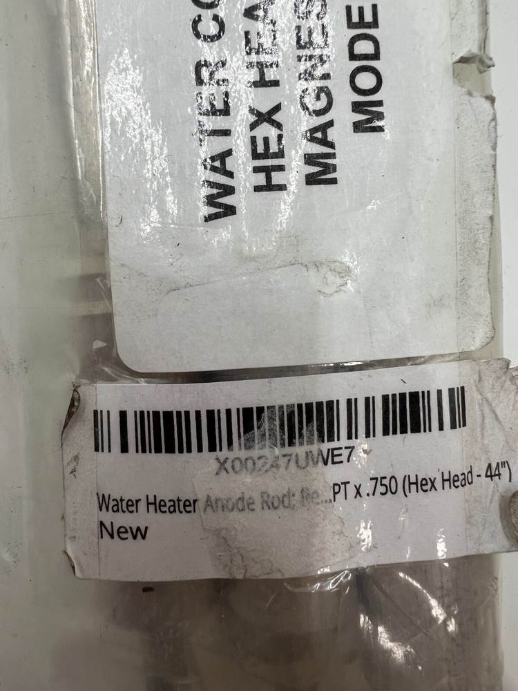 WATER CONNECTION, HEX HEAD FLEXIBLE MAGNESIUM ANODE MODEL #AR 103