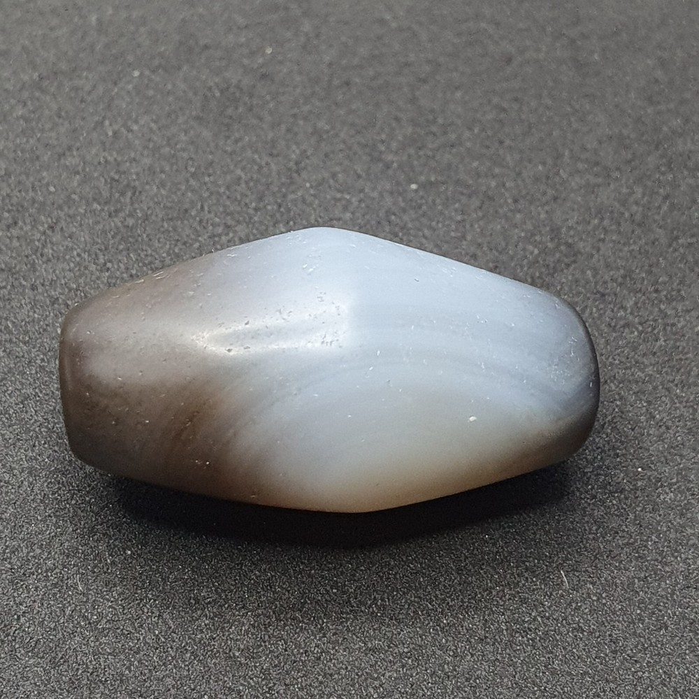 Antique Persian Himalayan Blue Chalcedony Agate Bead