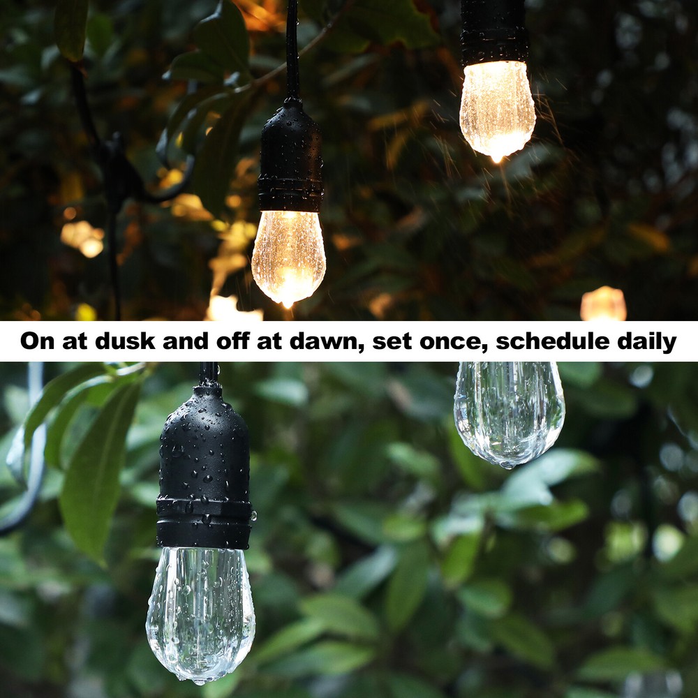 DEWENWILS Remote Control Outlet Timer Outdoor Waterproof Light Sensor Timer