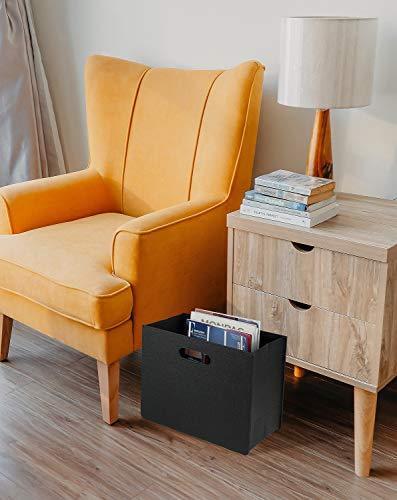 HofferRuffer Magazine Basket Holder, Foldable Magazine Rack, Document File