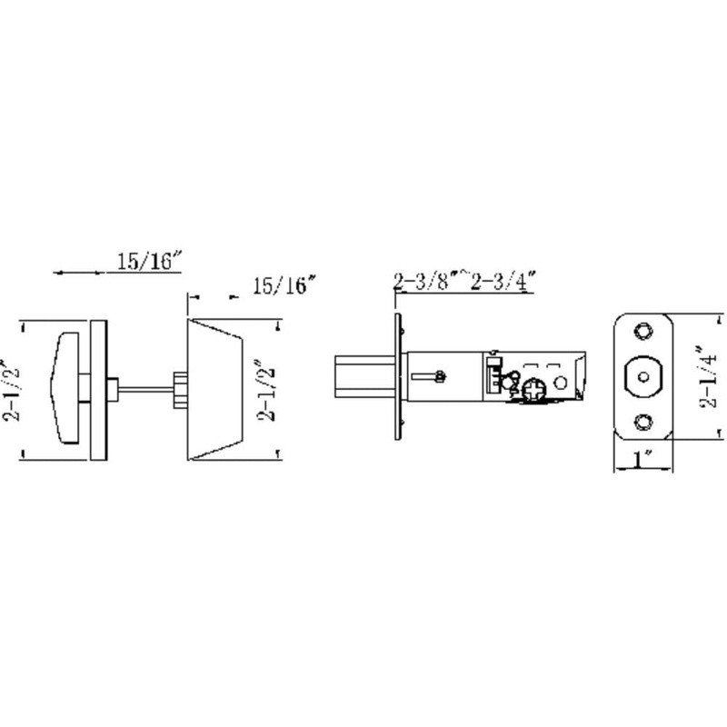 Single Cylinder Adjustable Backset Deadbolt Lockset Security Home Hardware New