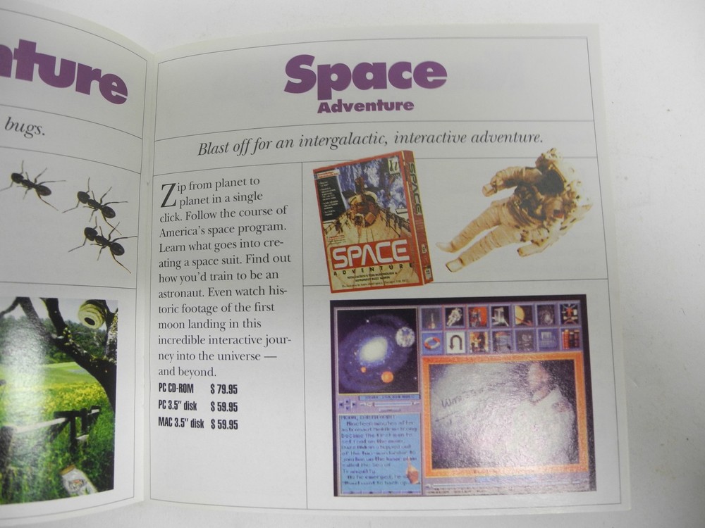 Knowledge Adventure 1993 Dinosaur Space Adventure PC/Mac CD-ROM