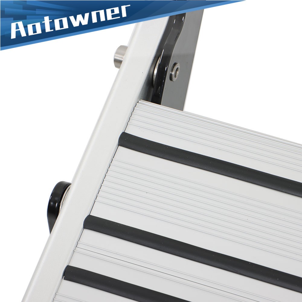 Aluminium Manual Pull Out Retractable Two Step RV Camper Platform Steps Stair