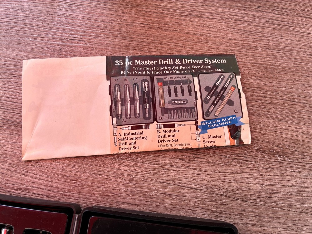 WM ALDEN DRILL & DRIVER SYSTEM