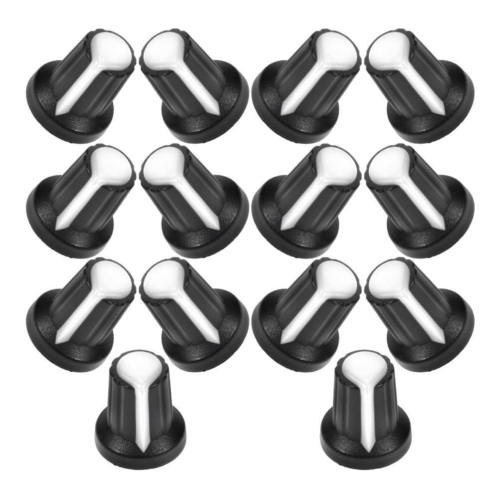 20 Pcs Volume Control Knobs Potentiometer Caps Replacement Plastic