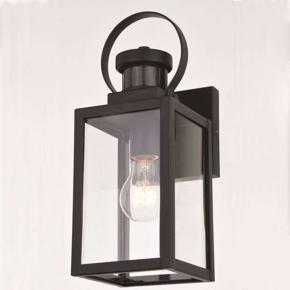 Medinah 1-Light Outdoor Motion Sensor in Transitional and Rectangular Style
