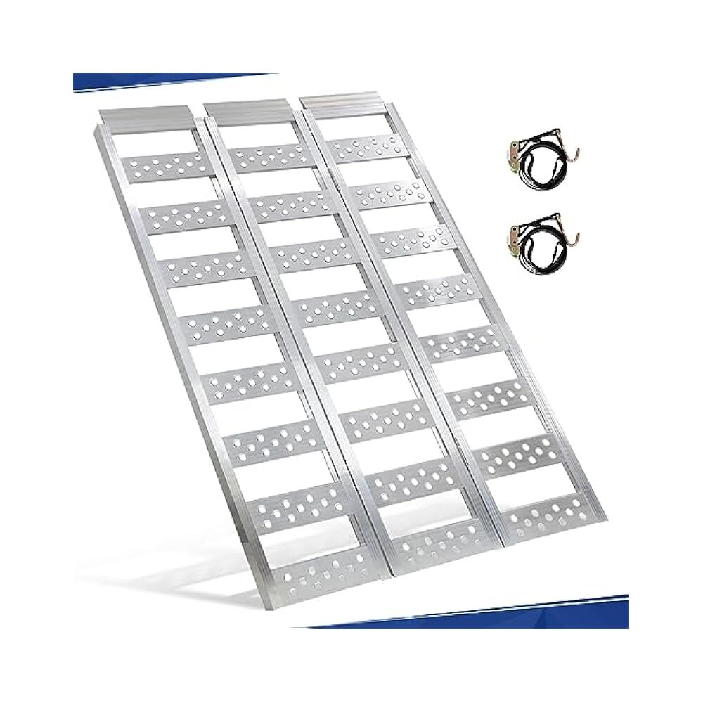 Mobility Scooter Ramp, Tri,Fold 6ft, Durable Truck & ATV Loading Aid