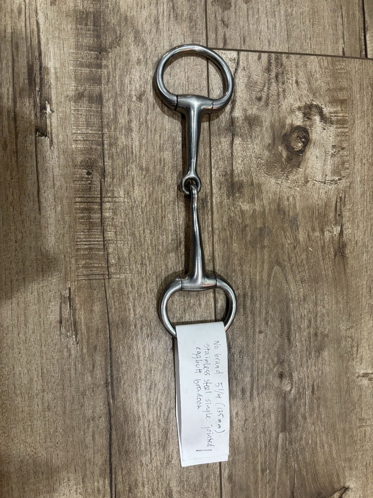 5.25” single jointed eggbutt Bradoon snaffle