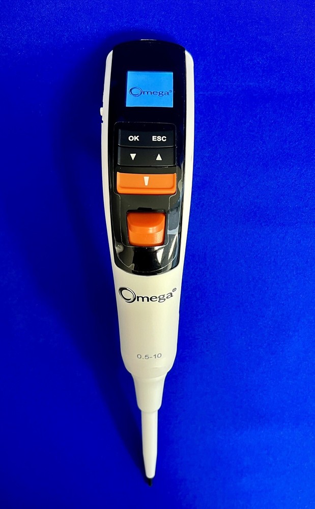 Omega Electronic Pipette Single Channel 0.5-10uL