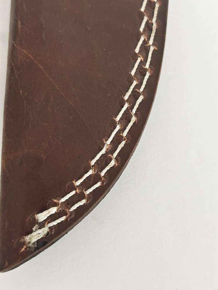 Brown Leather straight Fixed Blade Knife Sheath