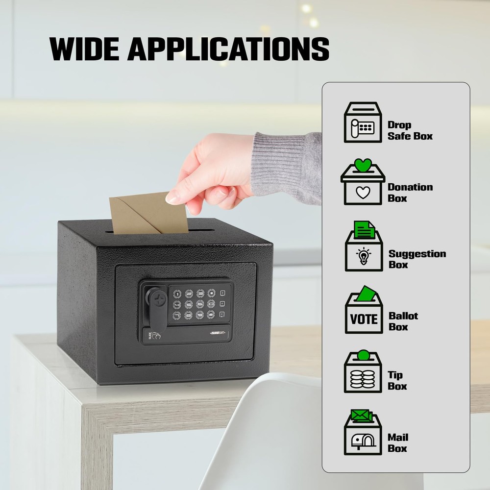 Mini Personal Electronic Safe Box - Small Security Box with Digital Keypad & ...