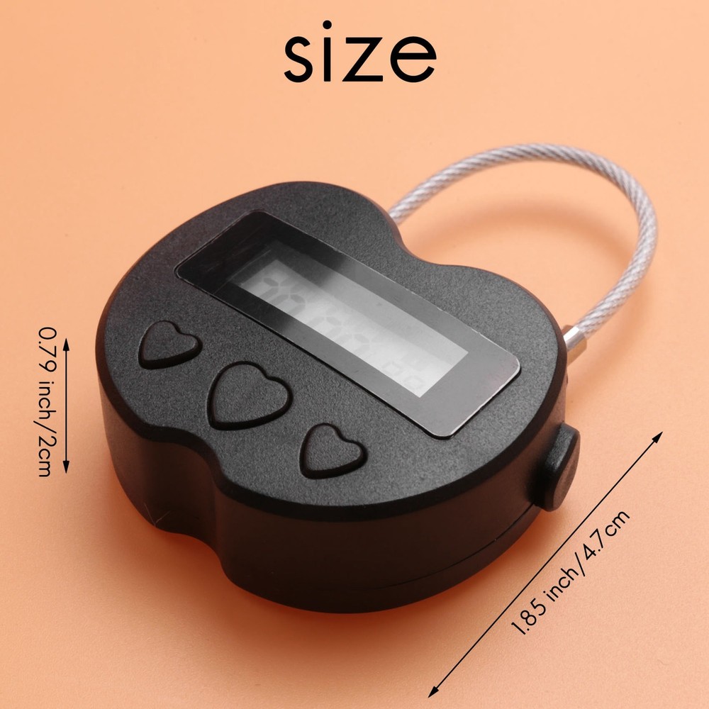 Time Lock LCD Display Time Lock USB Rechargeable Temporary Timer Padlock4162