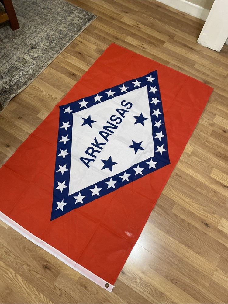 Arkansas State Flag Lightweight Nylon 3’ X 5’