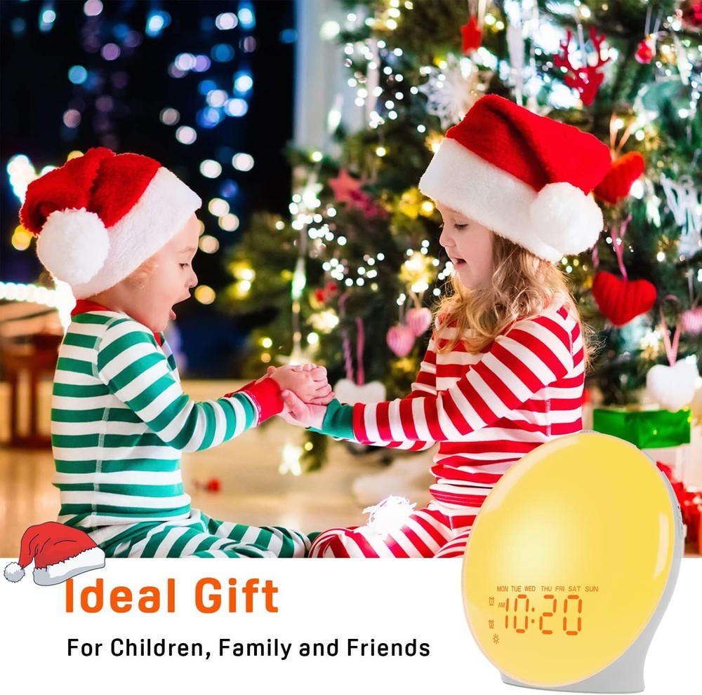 Sunrise alarm clock with sunrise simulation function, sleep aid function