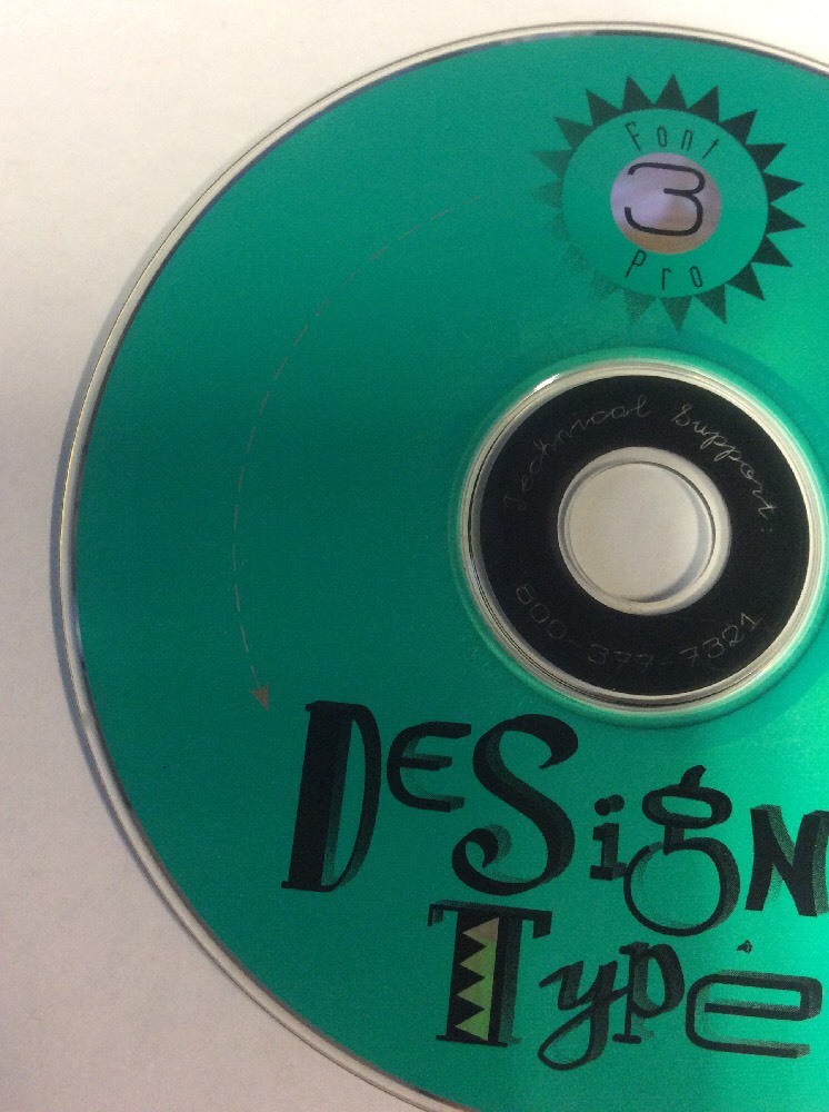 Font 3 Pro Designer Type Wayzata Technology MAC 1994 CD-ROM Software