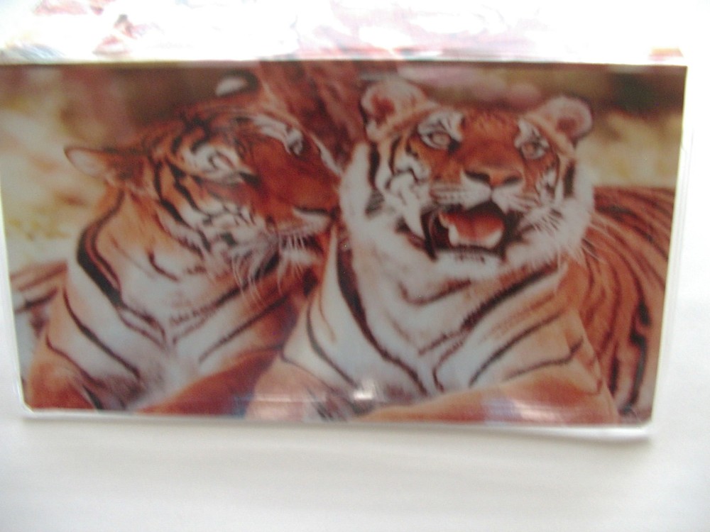 Loving Tigers Checkbook cover