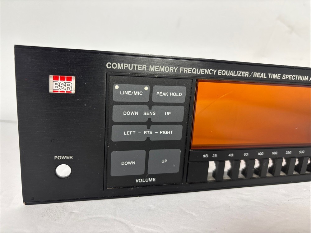 EXCELLENT - ORIGINAL FRONT PANEL PART - BSR 4000XR EQ Equalizer