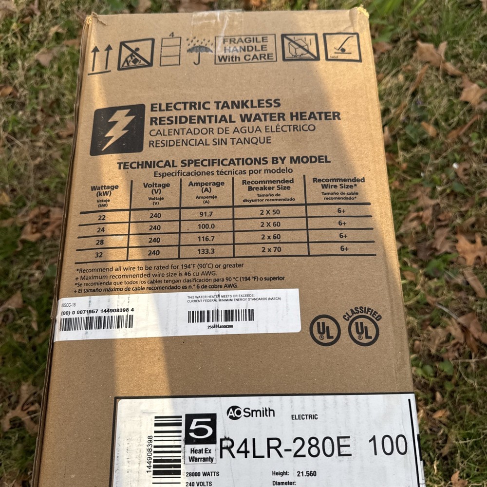 A.O. Smith Electric Tankless Water Heater-1055544