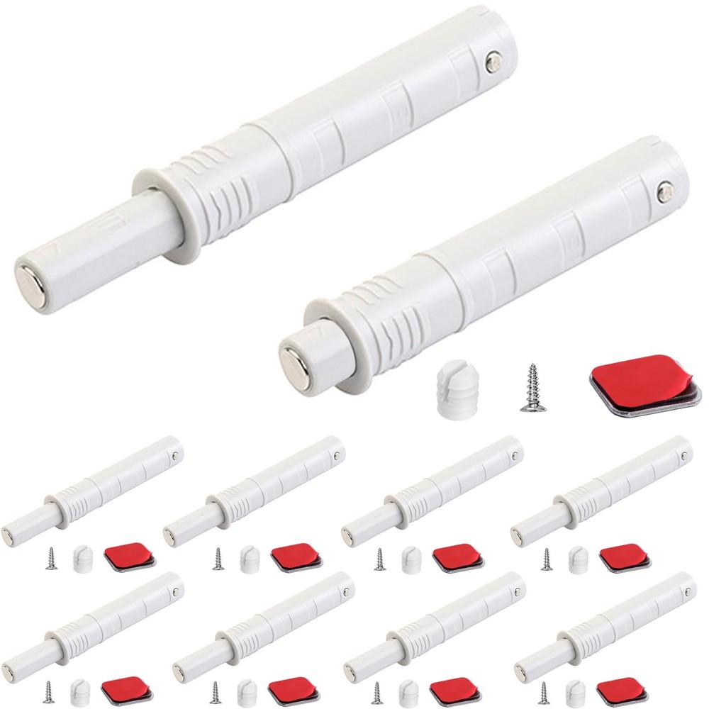 2.87" Push to Open Cabinet Hardware CBRIVE 10 Pack Push Latch & Lock for Hidden