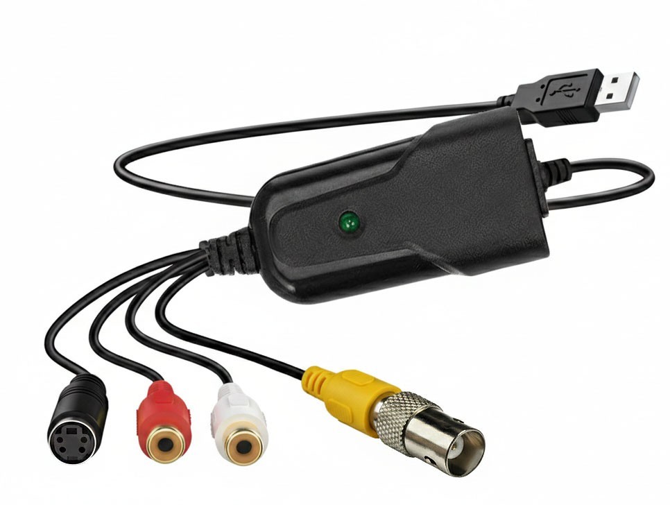 Composite BNC S-Video RCA To USB Digitizer MPEG2 MPEG4 Recorder