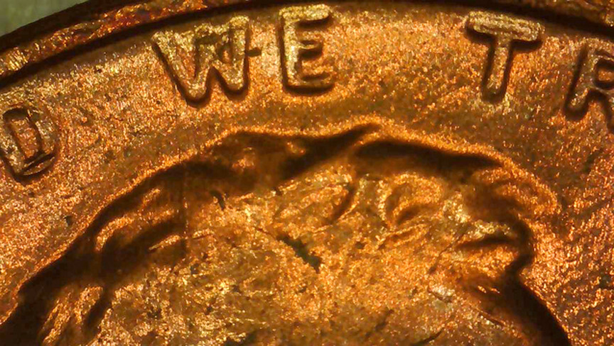 1970 D Lincoln Cent BU Red- Spike Head- Unlisted