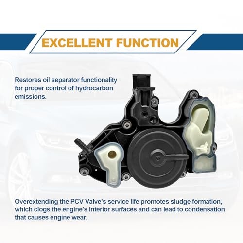 PCV Valve Engine Crankcase Vent Valve Oil Separator replacement 06K103495