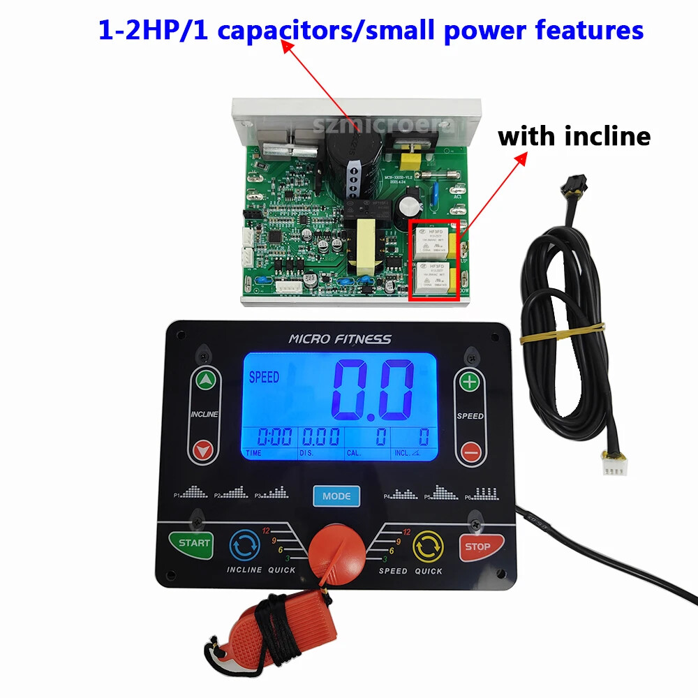 Universal 1-4 HP DC Motorized Treadmill Control Board Treadmill Console Display