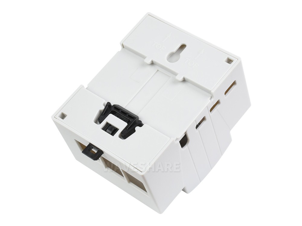 Waveshare DIN Rail ABS Case for Raspberry Pi 4 Large Inner Space Injection
