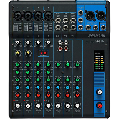 Yamaha MG10 Analog 10-Channel Mixing Console