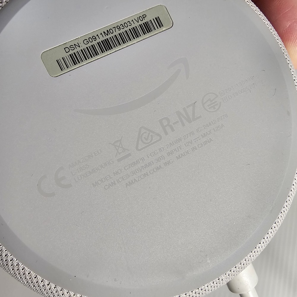 Amazon C78MP8 Echo Dot 3rd Generation Smart Speaker w/Adapter