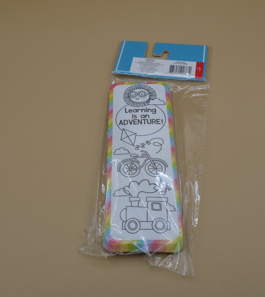 LEARN IS AN ADVENTURE Bookmarks (24ct.) - New - Unused