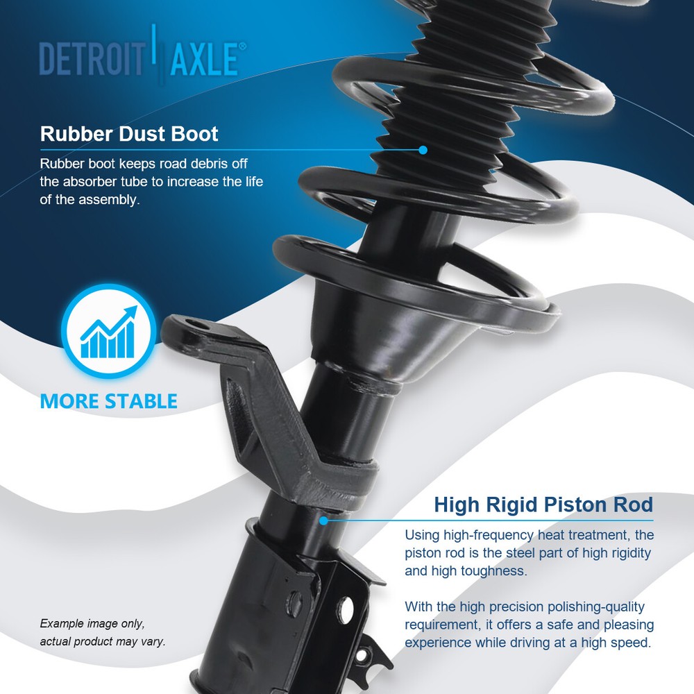 Front + Rear Struts w/ Coil Spring for 2003 2004 2005 2006 - 2011 Honda Element