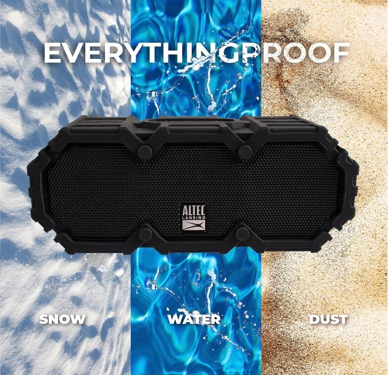 Altec Lansing Lifejacket 2 Rugged Wireless Bluetooth Speaker and Device Charger