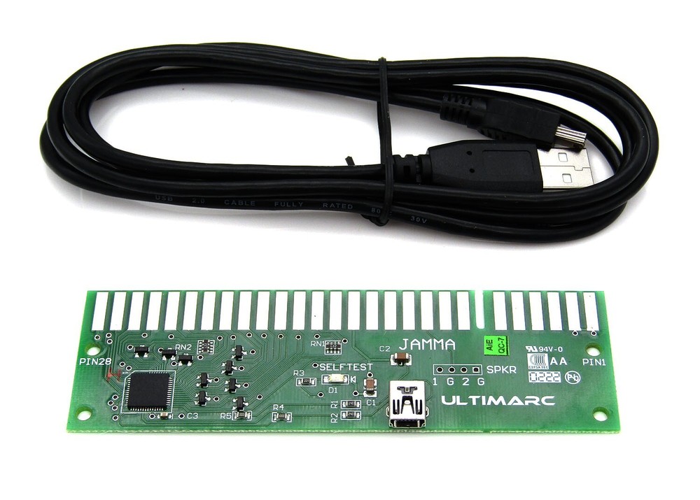 Ultimarc J-PAC PC to JAMMA Board USB Interface (Control Only Version)