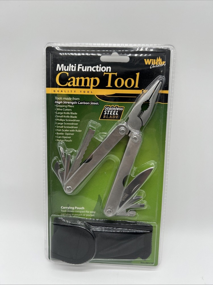 Multi Function Camp Tool New In Package Wilcor Outdoors With Cary Pouch
