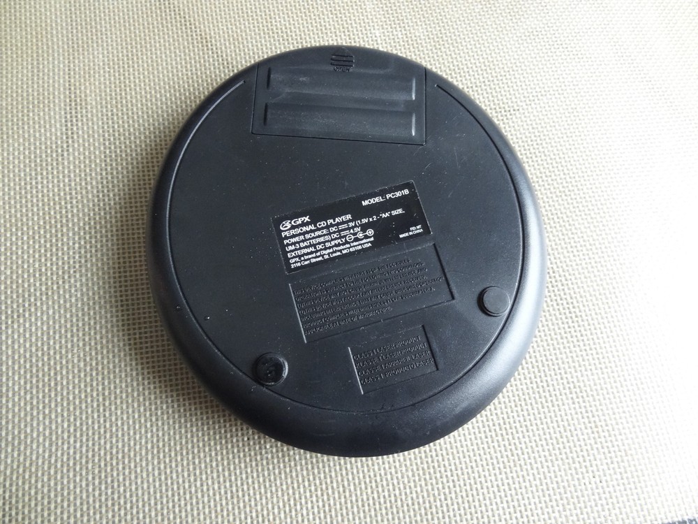 GPX PC301B Portable CD Player