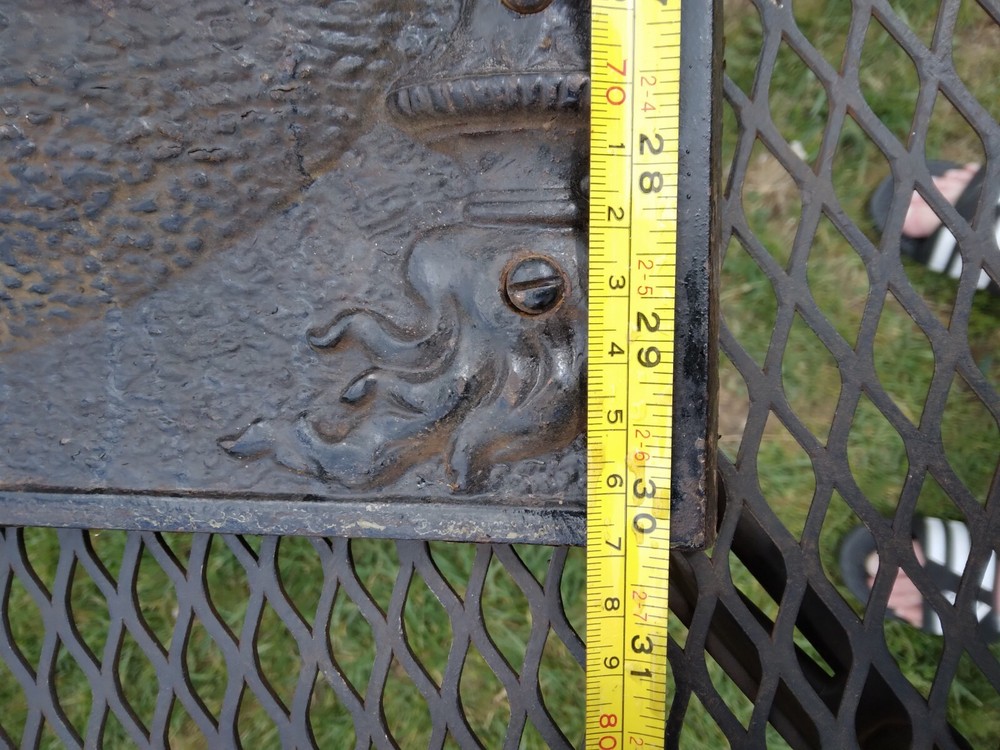 Antique Victorian Cast Iron Fireplace Surround