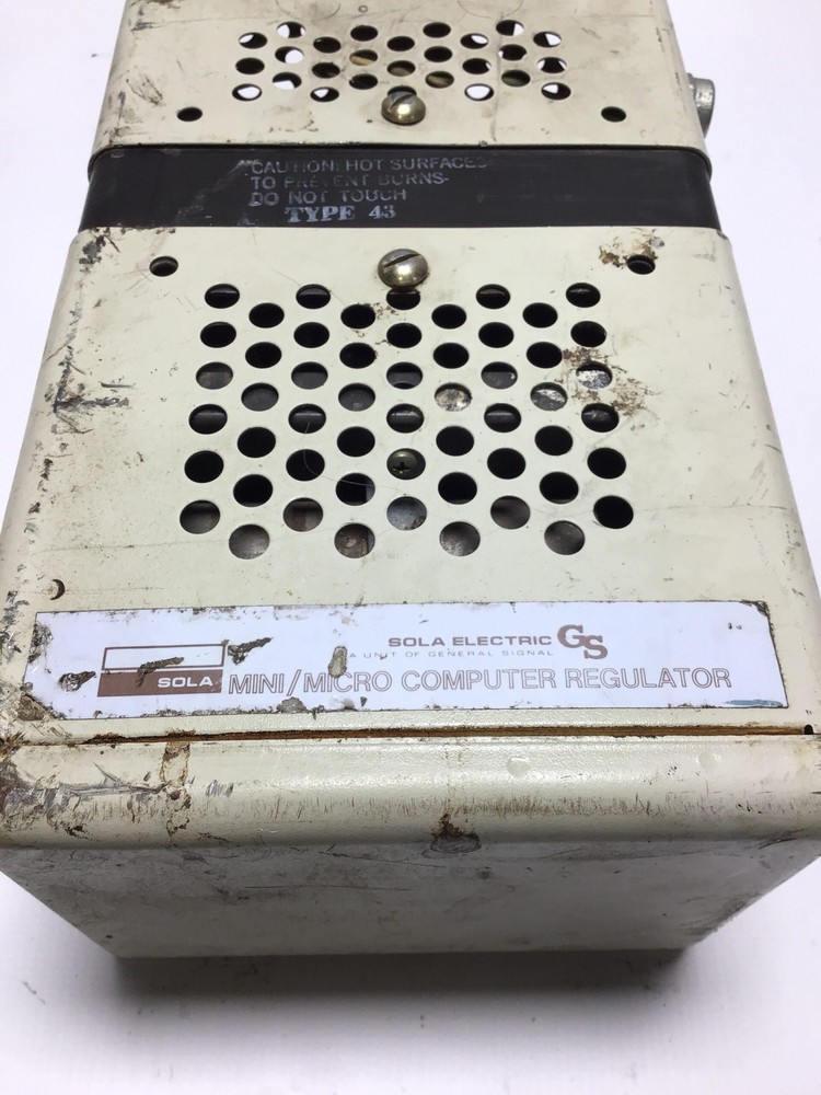 Sola Electric Mini Micro Computer Regulator Type 43