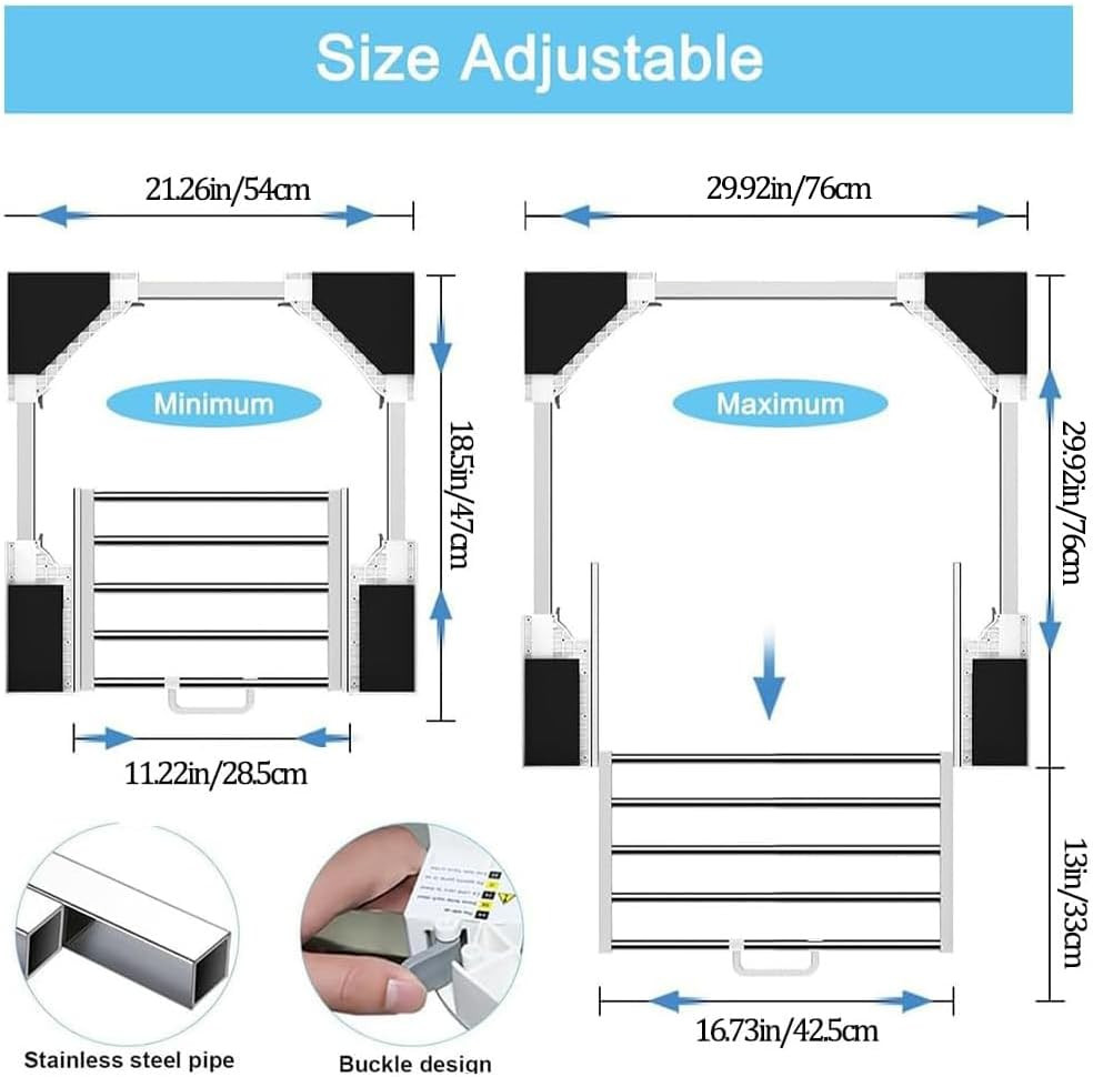 Washer Dryer Stacking Kit, Universal Stacking Kit for Washer and Dryer with Pull