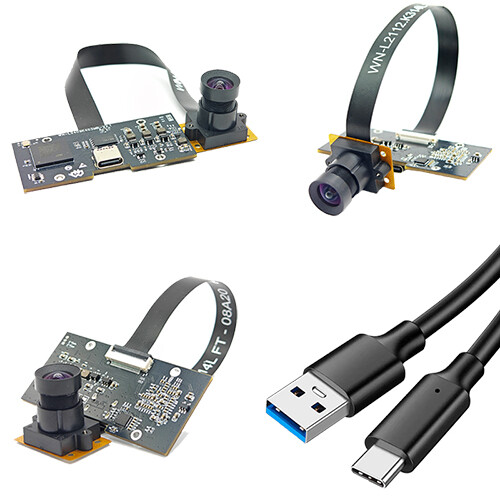USB &Type-C Fixed Focus Camera Module HD 4K 8MP OS08A10 Sensor w/ UVC Protocol