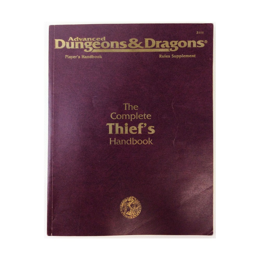 TSR AD&D 2nd Ed Complete Thief's Handbook (8th) VG+