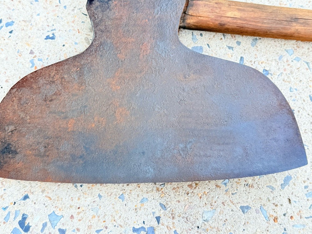 Antique Broad Axe 13 in. Signed Large