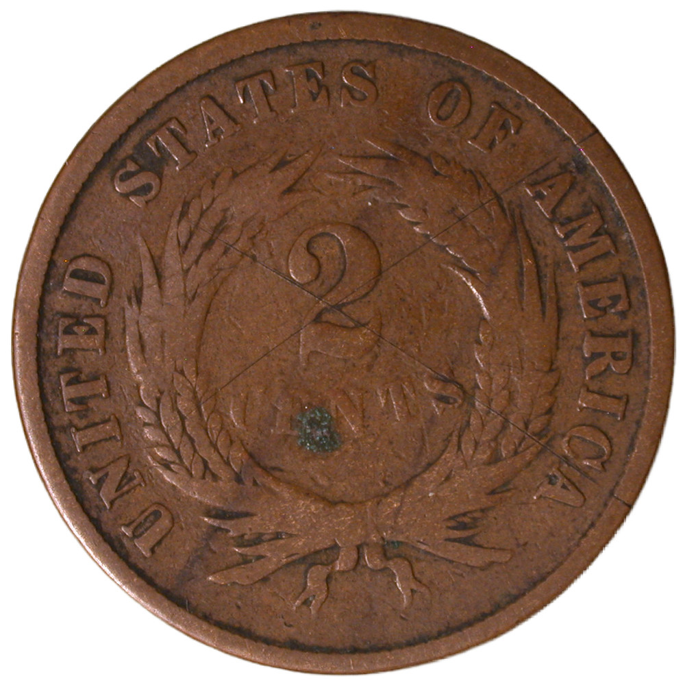 1866 Two Cent Piece